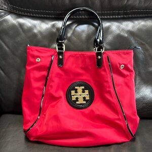 Tory Burch Red Tote Bag